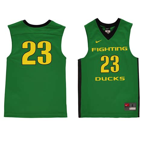 youth nike green oregon ducks replica basketball jersey